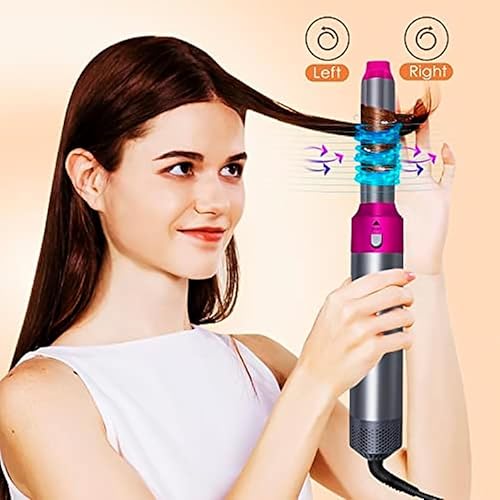 5-in-1 Hot Air Brush Styler with interchangeable attachments for salon-quality hair styling at home.