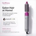 5-in-1 Hot Air Brush Styler with interchangeable attachments for salon-quality hair styling at home.