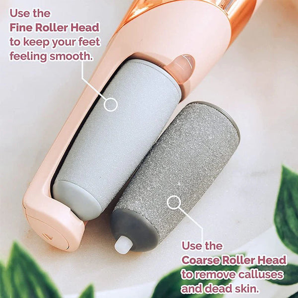 Electric Pedicure Foot File Callus Remover | Rechargeable Foot Scrubber for Smooth & Soft Heels